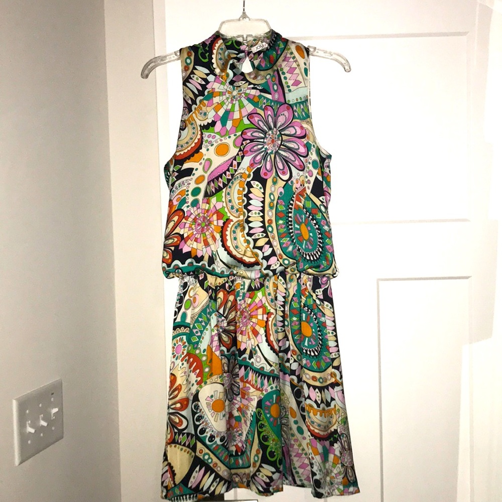 Bright patterned dress